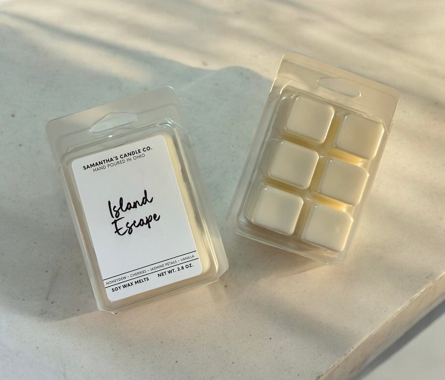 island escape soy wax melt scent