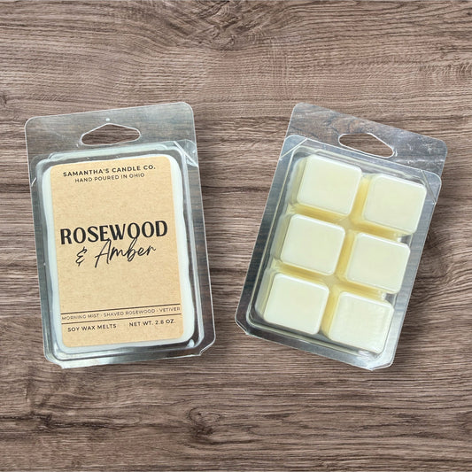 Rosewood & Amber Wax Melts